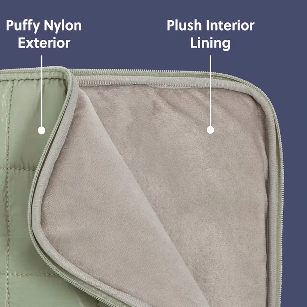 Brand new without tag or box. Laptop Sleeve. Quilted tan/golden plush inside.!